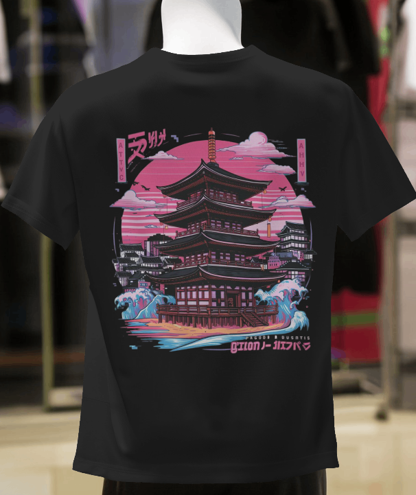 LUXIRÉ™ Kyoto Eclipse Unisex Oversized Tee