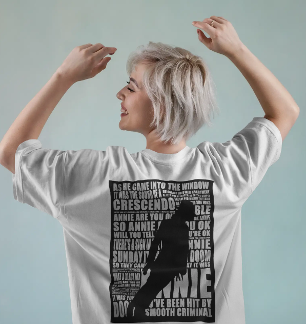 Step into iconic style with this premium Unisex oversized Terry tee inspired by the legendary energy of Michael Jackson.